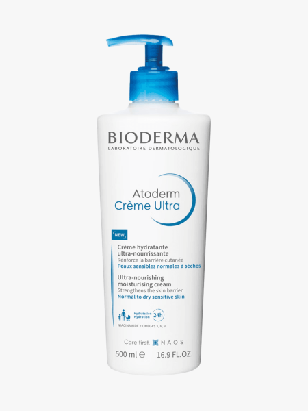 Bioderma Atoderm Crème Ultra in branded component on a light gray background