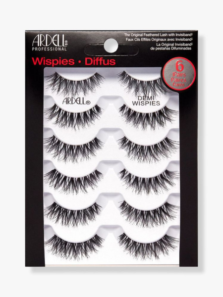 Ardell Lash Demi Wispies Multipack box of wispy lashes on light gray background