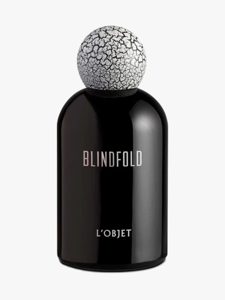 L’Objet Blindfold in branded component on a light gray background